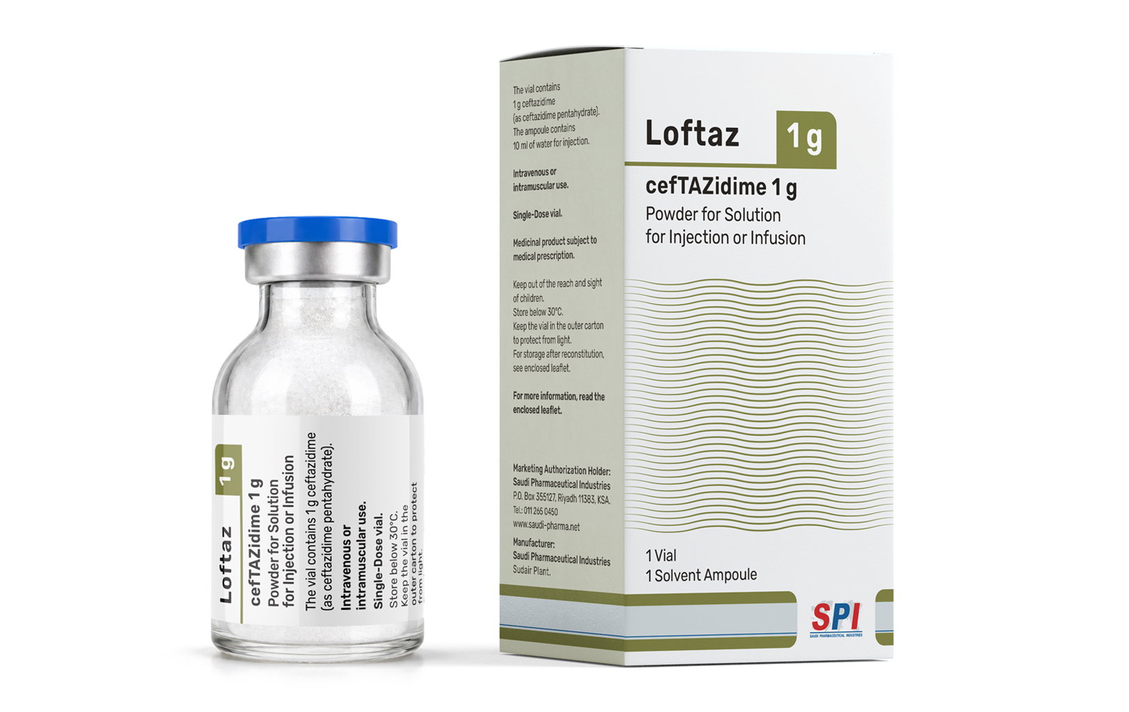 Loftaz 1 g Powder for Solution for Injection or Infusion